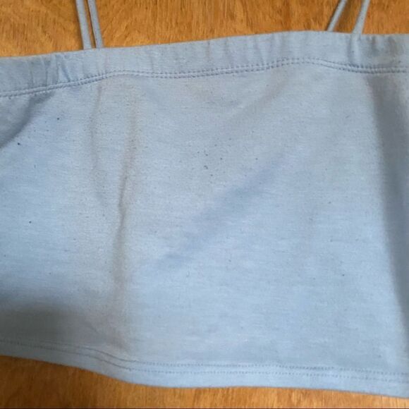 PacSun Baby Blue Crop Top Cami - Picture 3 of 5